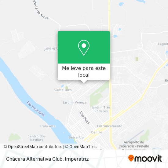 Chácara Alternativa Club mapa