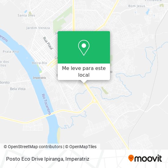 Posto Eco Drive Ipiranga mapa