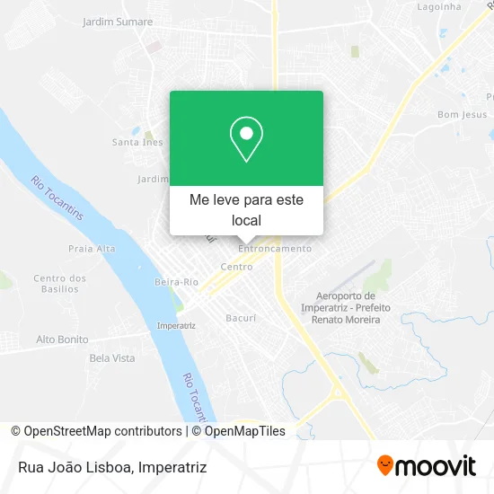 Rua João Lisboa mapa