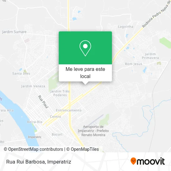 Rua Rui Barbosa mapa