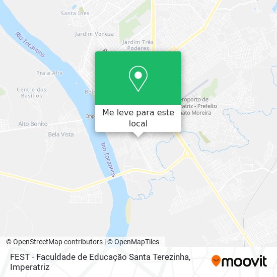 FEST - Faculdade de Educação Santa Terezinha mapa