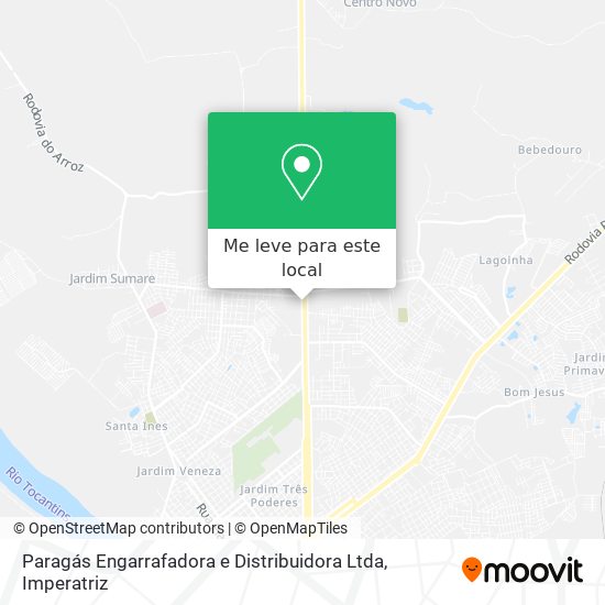 Paragás Engarrafadora e Distribuidora Ltda mapa