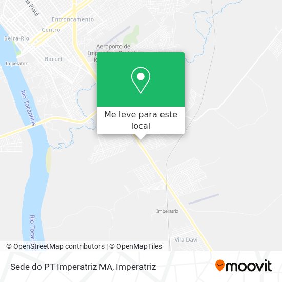 Sede do PT Imperatriz MA mapa
