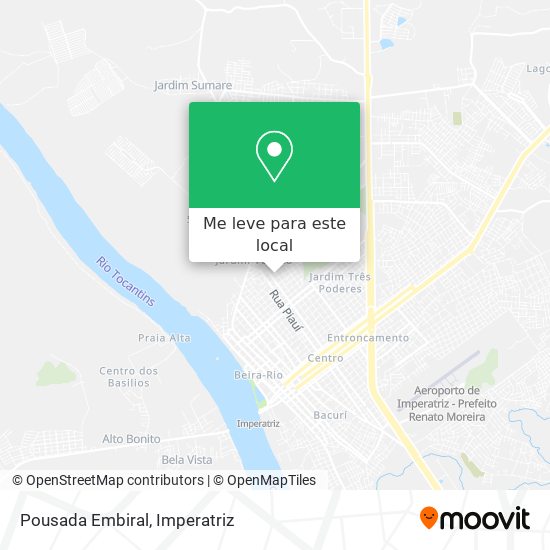 Pousada Embiral mapa