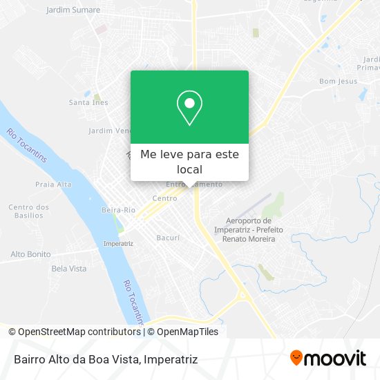 Bairro Alto da Boa Vista mapa