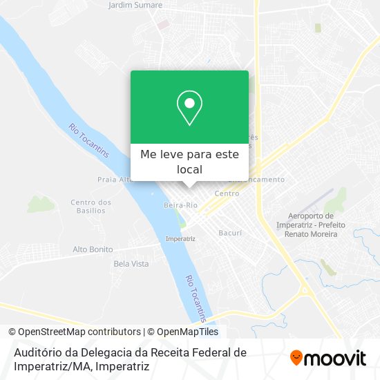 Auditório da Delegacia da Receita Federal de Imperatriz / MA mapa
