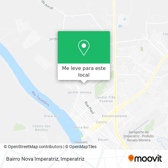 Bairro Nova Imperatriz mapa