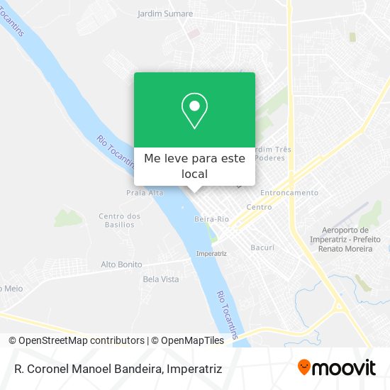R. Coronel Manoel Bandeira mapa