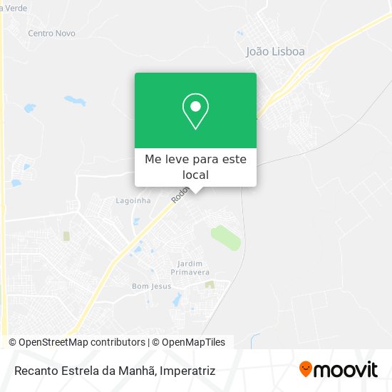 Recanto Estrela da Manhã mapa