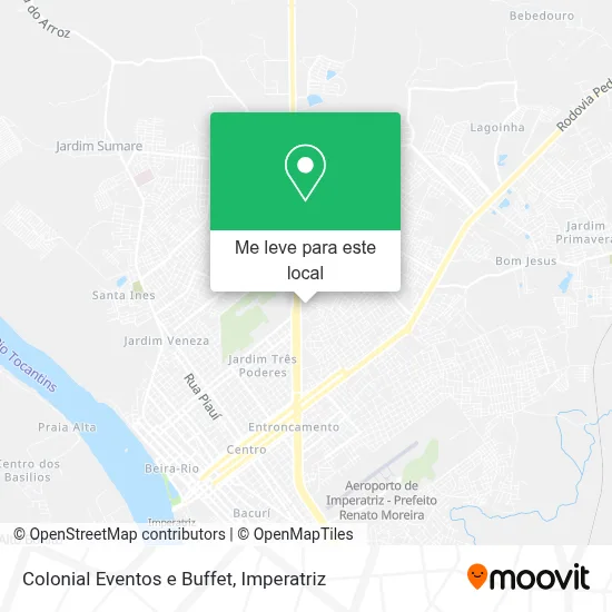 Colonial Eventos e Buffet mapa
