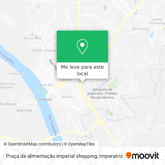 Praça de alimentação imperial shopping mapa