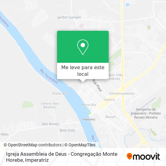 Igreja Assembleia de Deus - Congregação Monte Horebe mapa