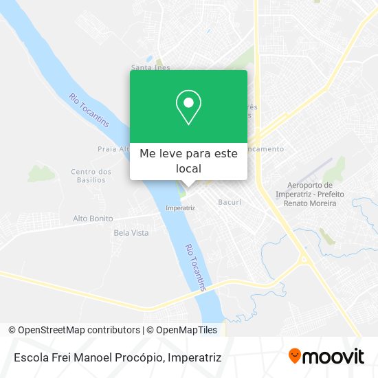 Escola Frei Manoel Procópio mapa