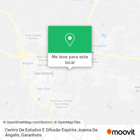 Centro De Estudos E Difusão Espírita Joanna De Ângelis mapa