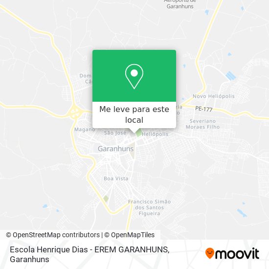 Escola Henrique Dias - EREM GARANHUNS mapa