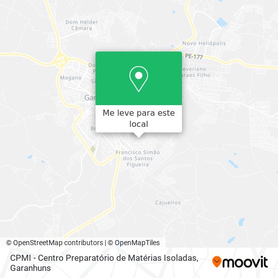 CPMI - Centro Preparatório de Matérias Isoladas mapa