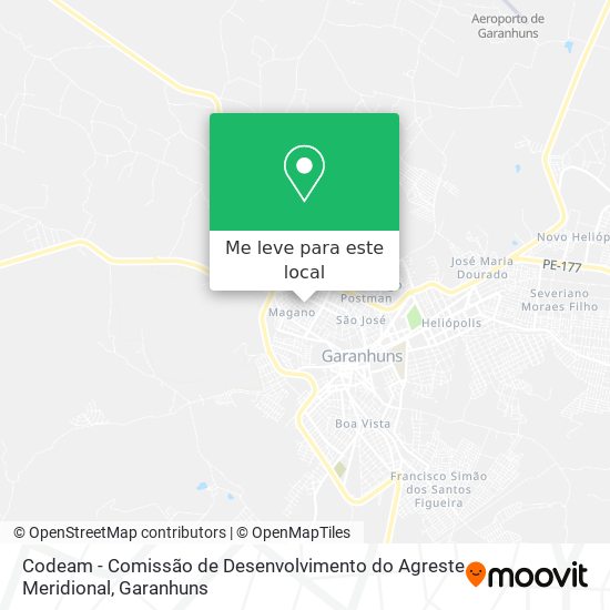 Codeam - Comissão de Desenvolvimento do Agreste Meridional mapa