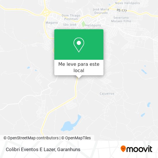 Colibri Eventos E Lazer mapa