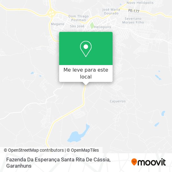 Fazenda Da Esperança Santa Rita De Cássia mapa