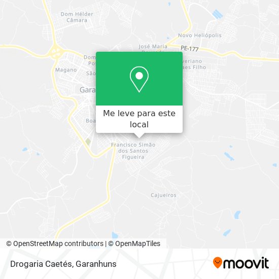 Drogaria Caetés mapa