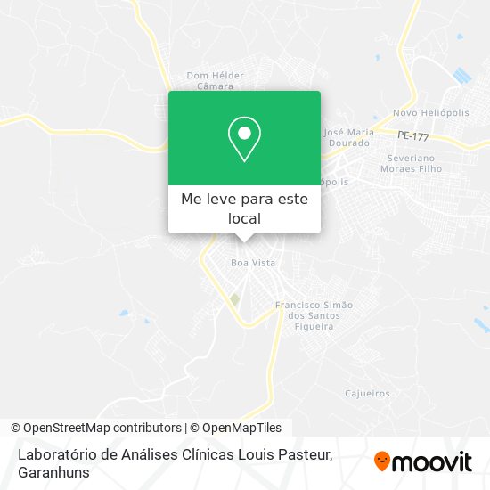 Laboratório de Análises Clínicas Louis Pasteur mapa
