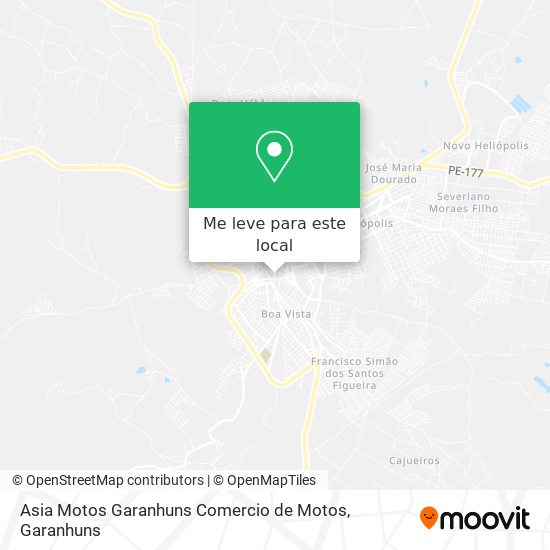 Asia Motos Garanhuns Comercio de Motos mapa