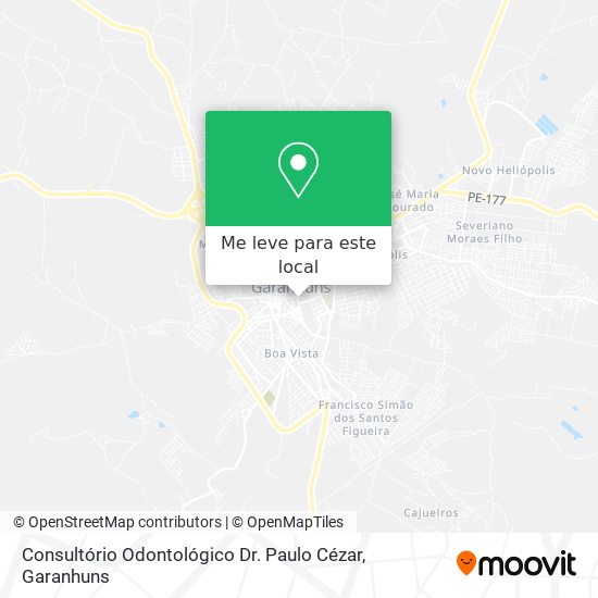Consultório Odontológico Dr. Paulo Cézar mapa