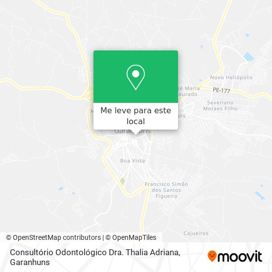 Consultório Odontológico Dra. Thalia Adriana mapa