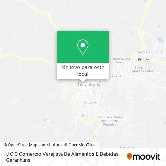 J C C Comercio Varejista De Alimentos E Bebidas mapa