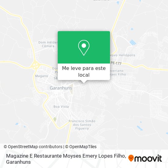 Magazine E Restaurante Moyses Emery Lopes Filho mapa