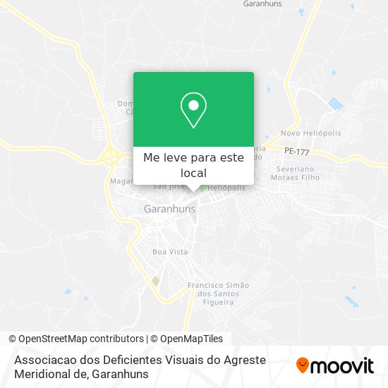 Associacao dos Deficientes Visuais do Agreste Meridional de mapa