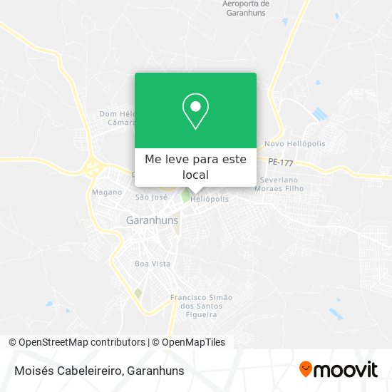 Moisés Cabeleireiro mapa