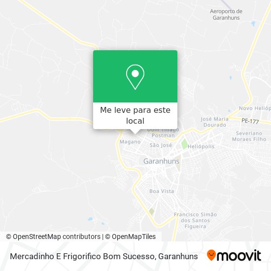 Mercadinho E Frigorifico Bom Sucesso mapa