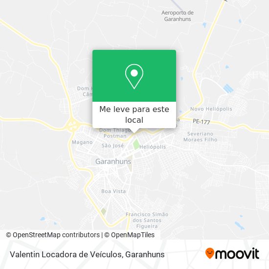 Valentin Locadora de Veículos mapa