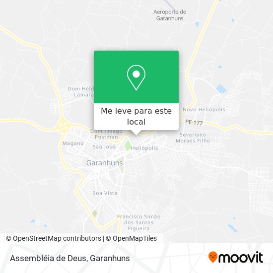Assembléia de Deus mapa