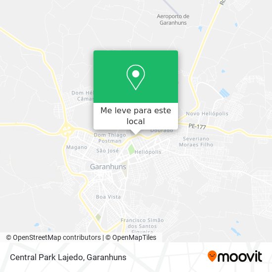Central Park Lajedo mapa