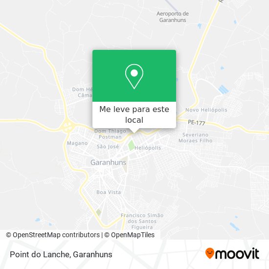 Point do Lanche mapa