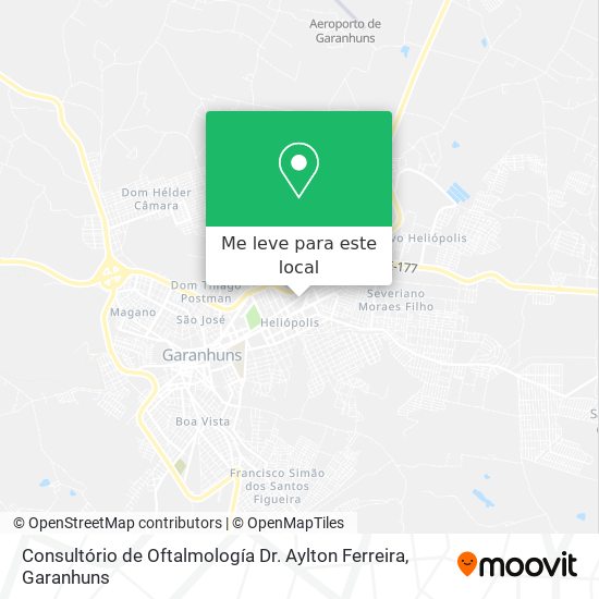 Consultório de Oftalmología Dr. Aylton Ferreira mapa