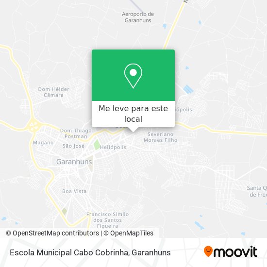 Escola Municipal Cabo Cobrinha mapa