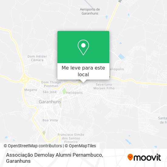 Associação Demolay Alumni Pernambuco mapa