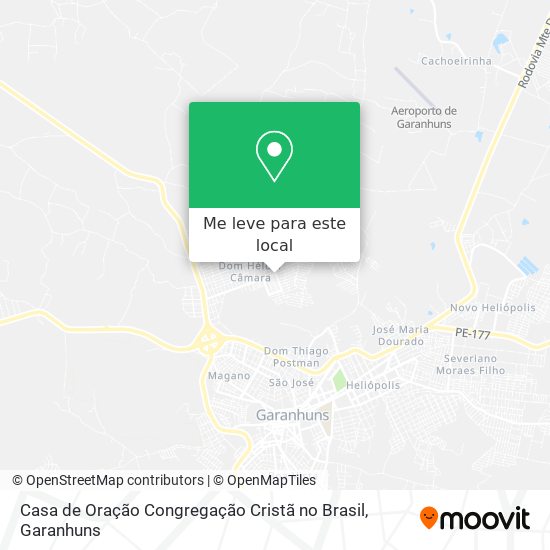 Casa de Oração Congregação Cristã no Brasil mapa