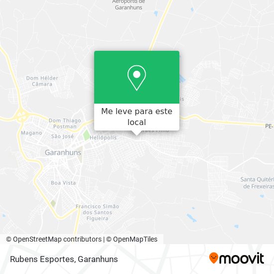 Rubens Esportes mapa