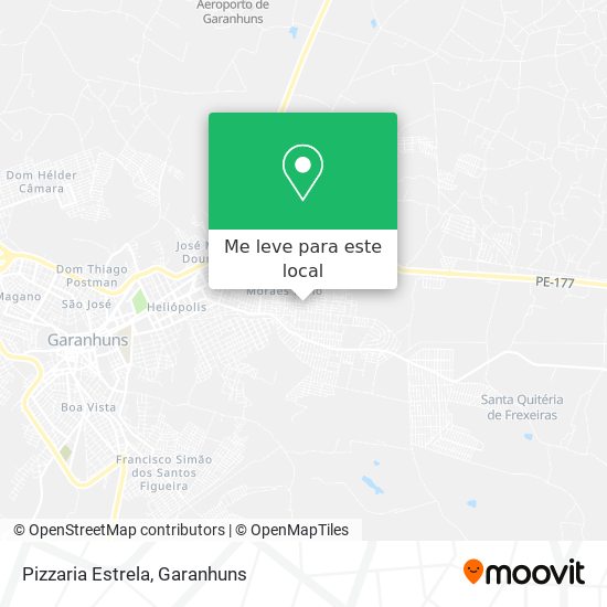 Pizzaria Estrela mapa