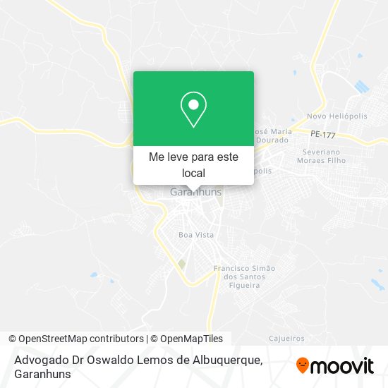 Advogado Dr Oswaldo Lemos de Albuquerque mapa