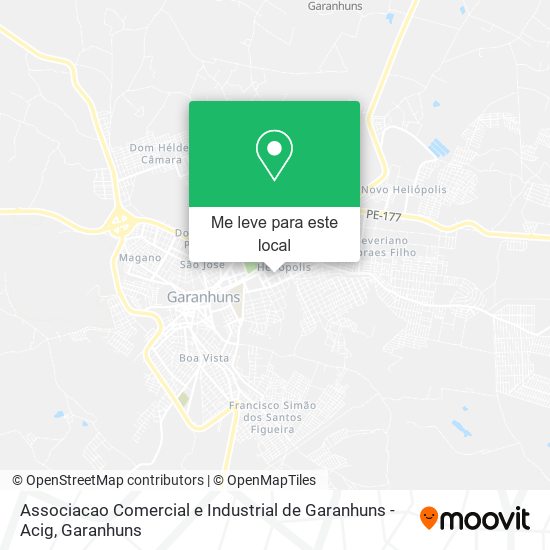 Associacao Comercial e Industrial de Garanhuns - Acig mapa