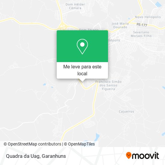 Quadra da Uag mapa