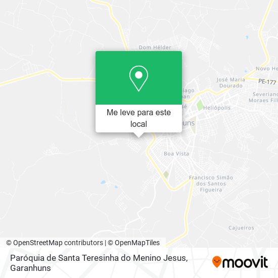 Paróquia de Santa Teresinha do Menino Jesus mapa