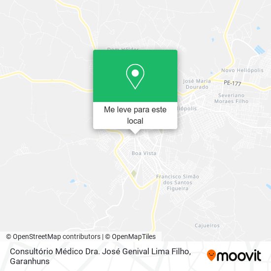 Consultório Médico Dra. José Genival Lima Filho mapa
