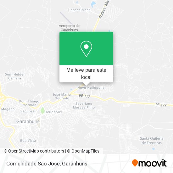 Comunidade São José mapa
