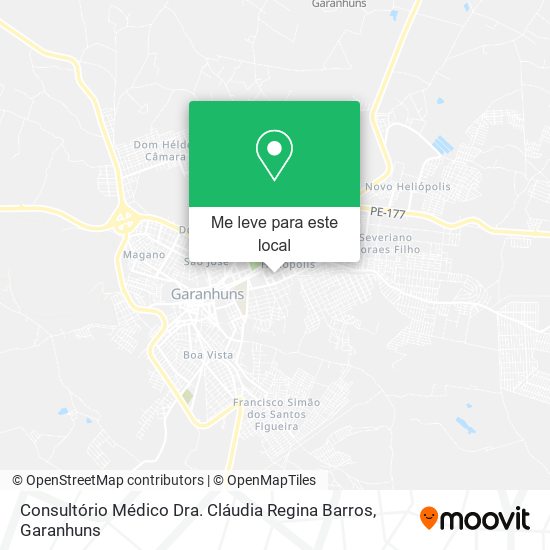 Consultório Médico Dra. Cláudia Regina Barros mapa